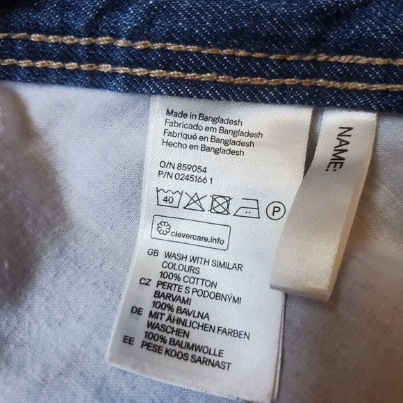 H&M Girls Denim Shorts Size 14Y+. - Picture 8 of 8